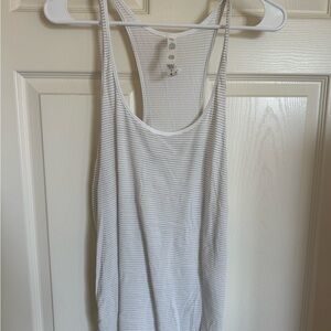 Lululemon Athletica Gray Striped Tank Top